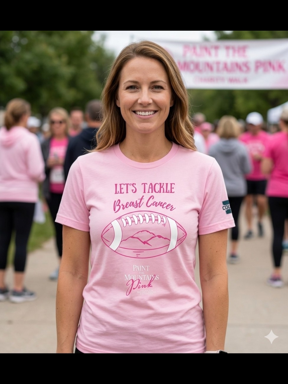 Next Level Apparel Pink Breast Cancer Support Short Sleeve Tee   (WS 12)